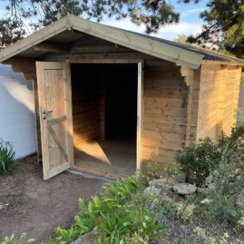 Abri de jardin en bois 2 pentes